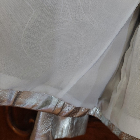 Chico's Siver cut out vegan leather blazer - Picture 4 of 8